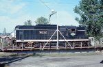 IC 9212 on turntable, ready to head eastward.